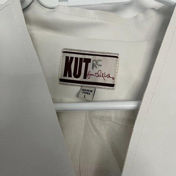 White faux leather blazer - Picture 2 of 4